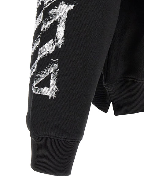Off-White Black Cotton Sweatshirt