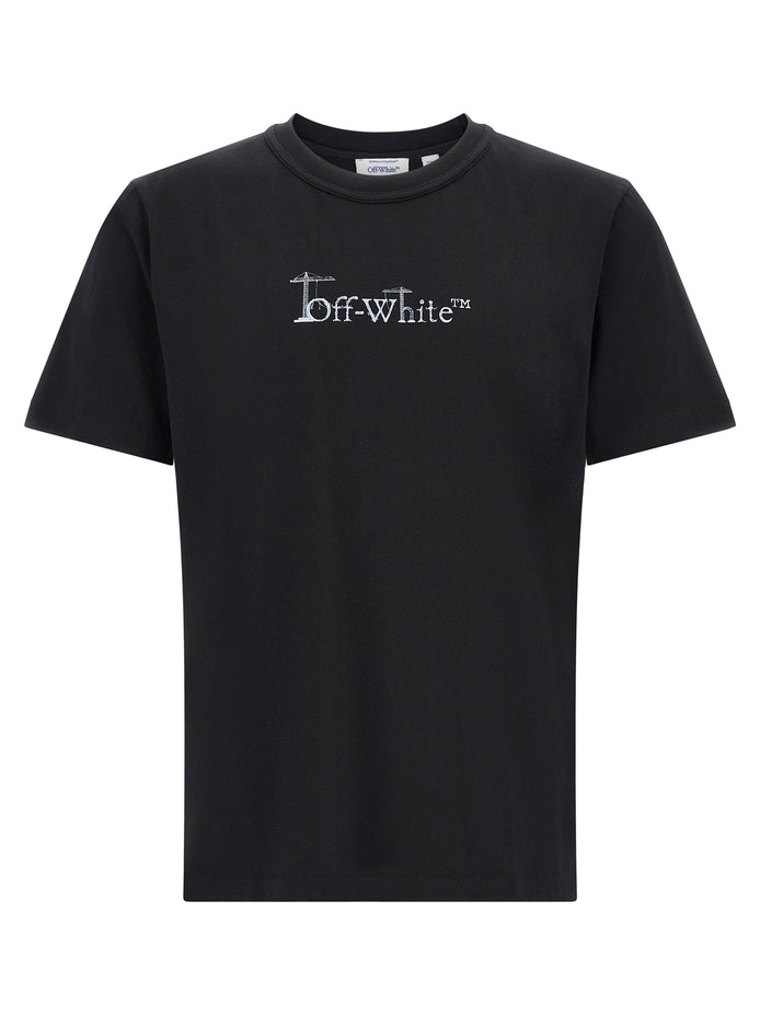 Off-White Black Cotton T-Shirt
