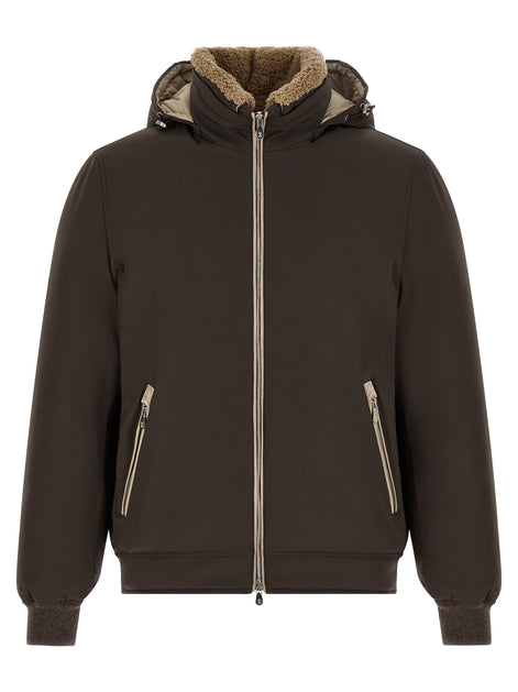 Brunello Cucinelli Brown Polyamide Full-Length Jacket