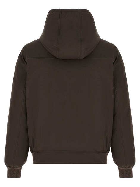 Brunello Cucinelli Brown Polyamide Full-Length Jacket
