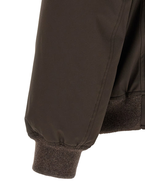 Brunello Cucinelli Brown Polyamide Full-Length Jacket