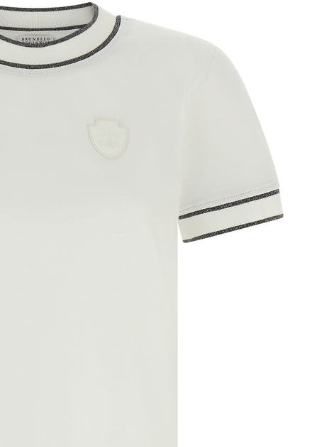 Brunello Cucinelli White Cotton T-Shirt