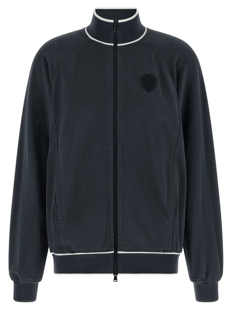 Brunello Cucinelli Blue Cotton Sweatshirt