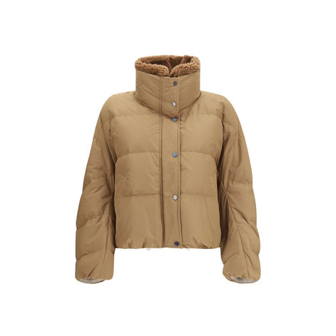 Brunello Cucinelli Beige Goose Down Full-Length Jacket
