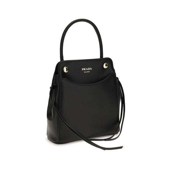 Prada Carry mini Black Leather Shoulder Bag