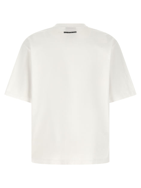 Dsquared² White Cotton T-Shirt