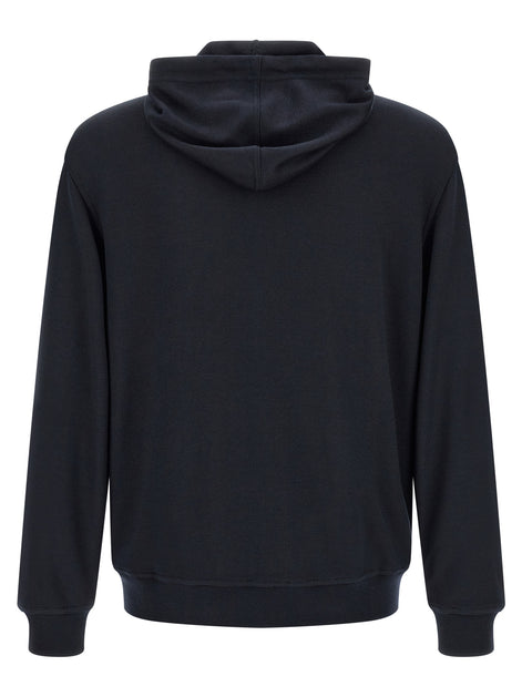 Brunello Cucinelli Blue Cashmere Sweatshirt
