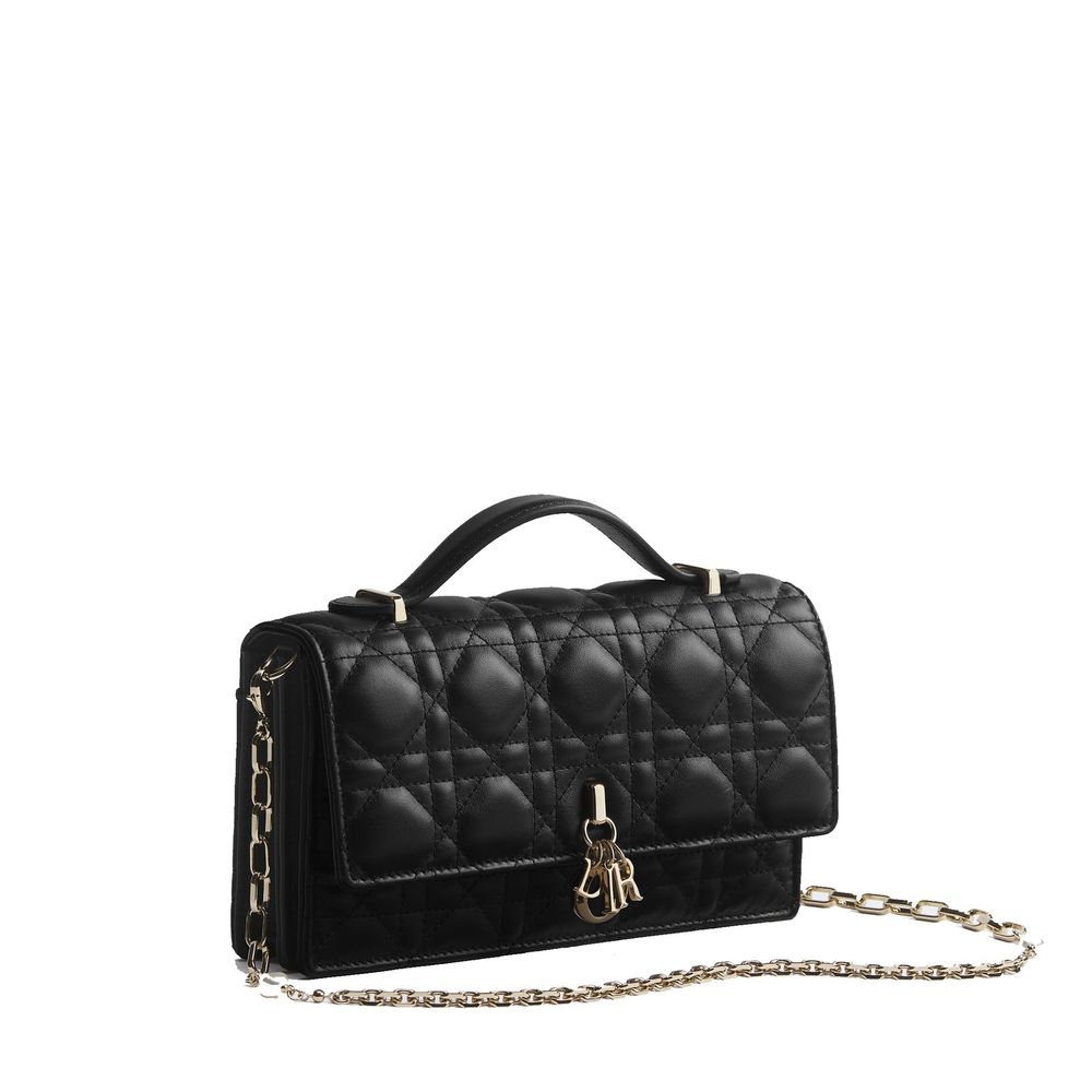 Dior mini Black Leather Shoulder Bag