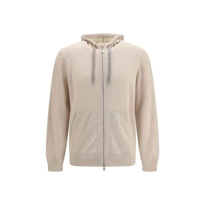 Brunello Cucinelli Beige Cashmere Sweatshirt