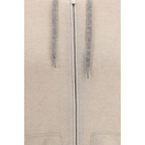Brunello Cucinelli Beige Cashmere Sweatshirt