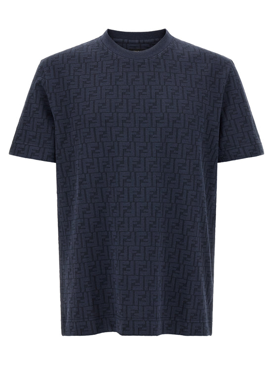 Fendi Blue Cotton T-Shirt