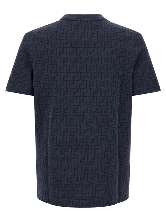 Fendi Blue Cotton T-Shirt