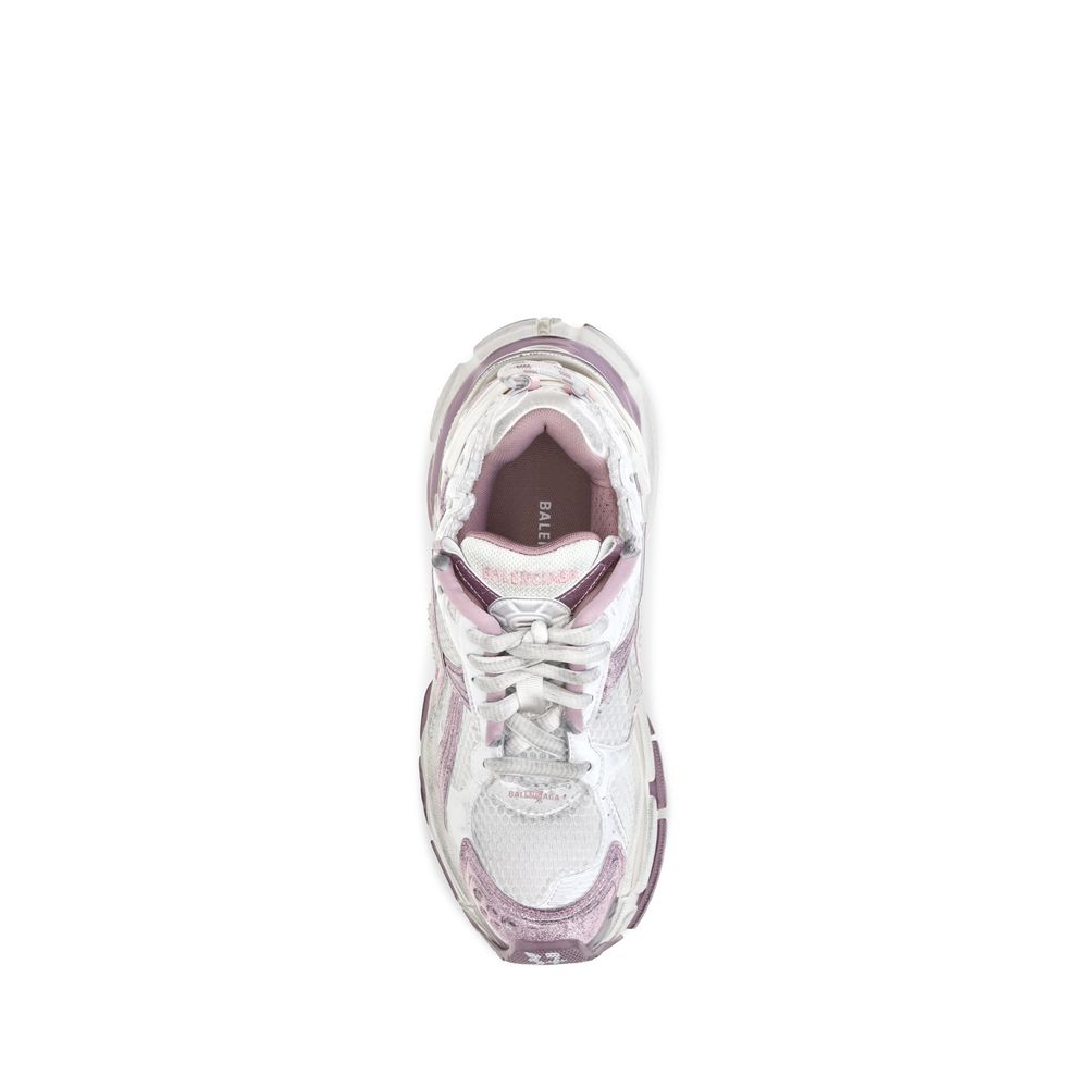 Balenciaga Runner Purple Polyester Athletic Sneakers