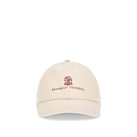 Brunello Cucinelli Beige Cotton Cap (Baseball Hat)
