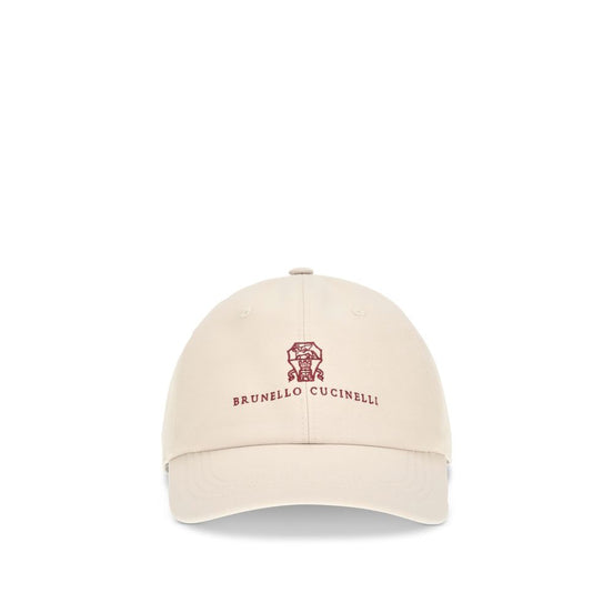 Brunello Cucinelli Beige Cotton Cap (Baseball Hat)