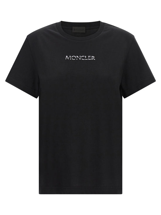 Moncler Black Cotton T-Shirt