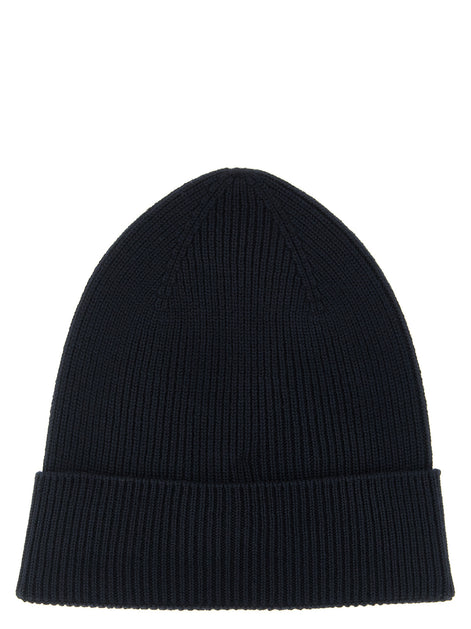 Moncler Blue Virgin Wool Beanie
