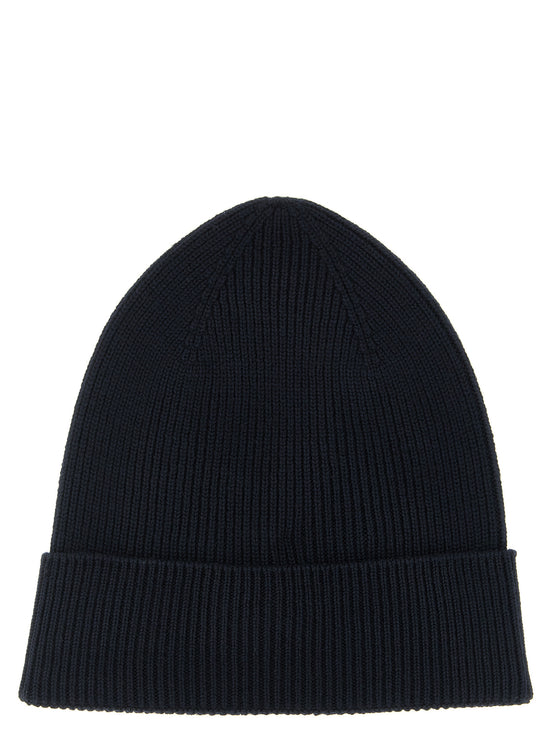 Moncler Blue Virgin Wool Beanie