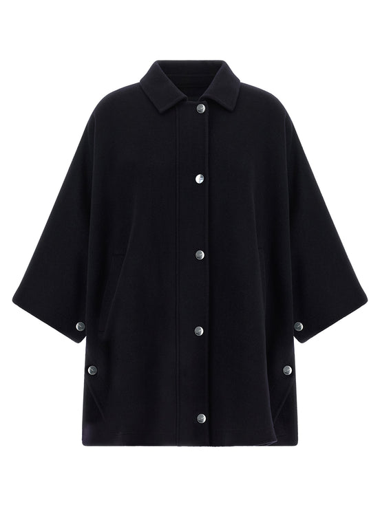 PINKO Blue Wool Coat