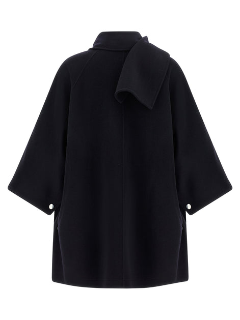 PINKO Blue Wool Coat