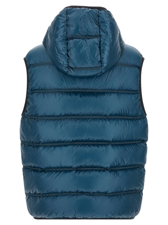 Moncler Blue Polyamide Full-Length Jacket