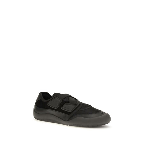 Prada Black Nylon Low Top Sneakers