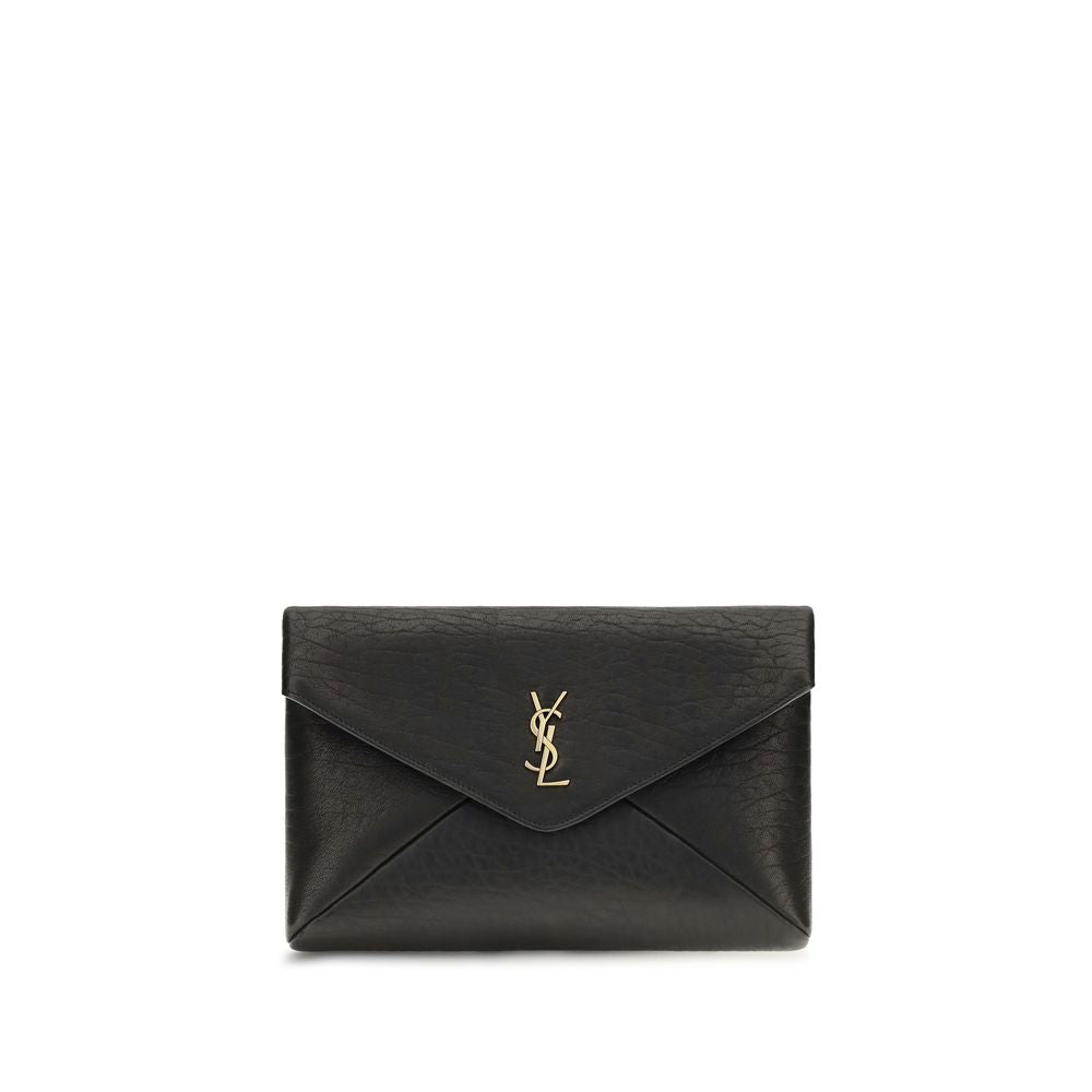 Saint Laurent Black Lamb Ovis Aries Aries Wallet