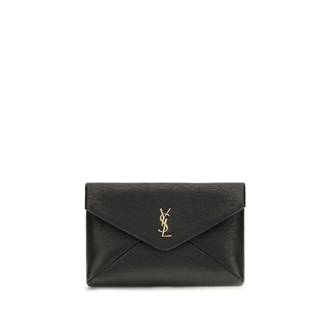 Saint Laurent Black Lamb Ovis Aries Aries Wallet