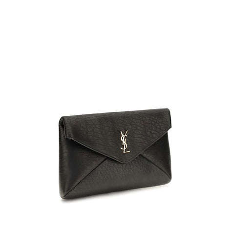 Saint Laurent Black Lamb Ovis Aries Aries Wallet