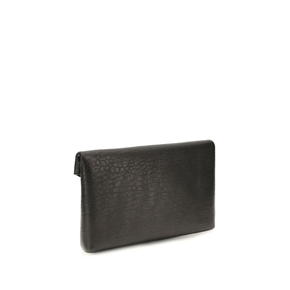 Saint Laurent Black Lamb Ovis Aries Aries Wallet