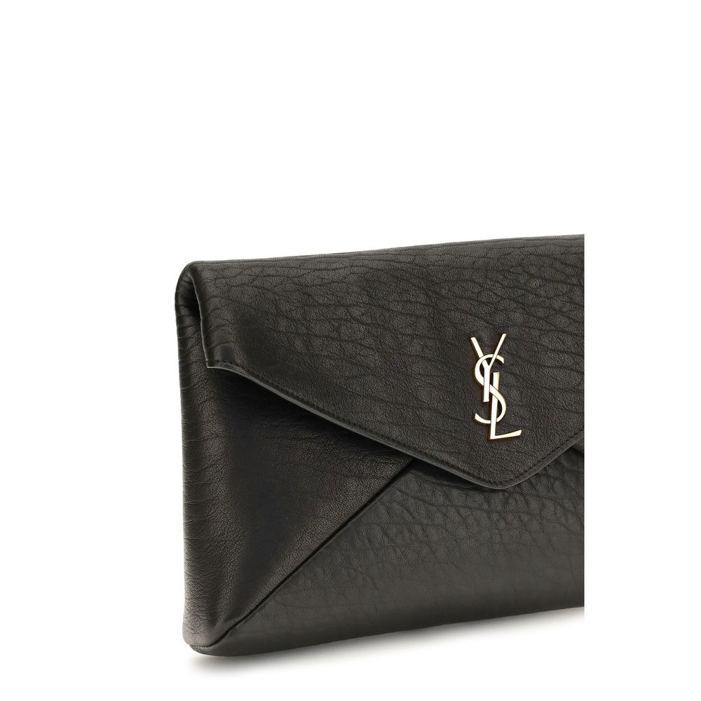 Saint Laurent Black Lamb Ovis Aries Aries Wallet