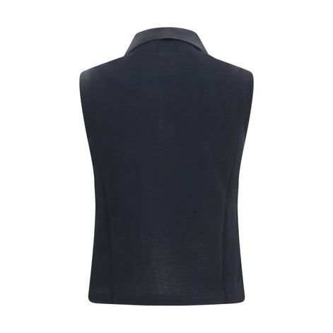 Saint Laurent Black Recycled Cotton Polo Shirt