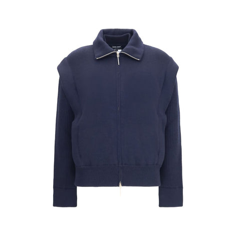 Giorgio Armani Blue Wool Oves Aries Bomber