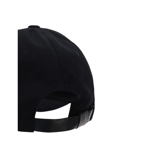 Moose Knuckles Black Cotton Cap (Baseball Hat)