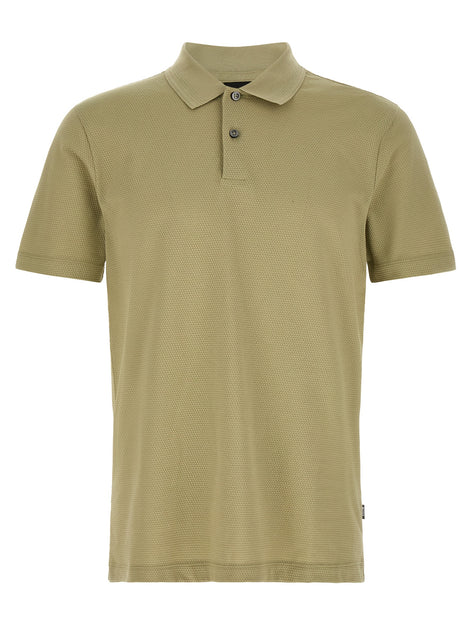 Hugo Boss Beige Cotton Polo Shirt