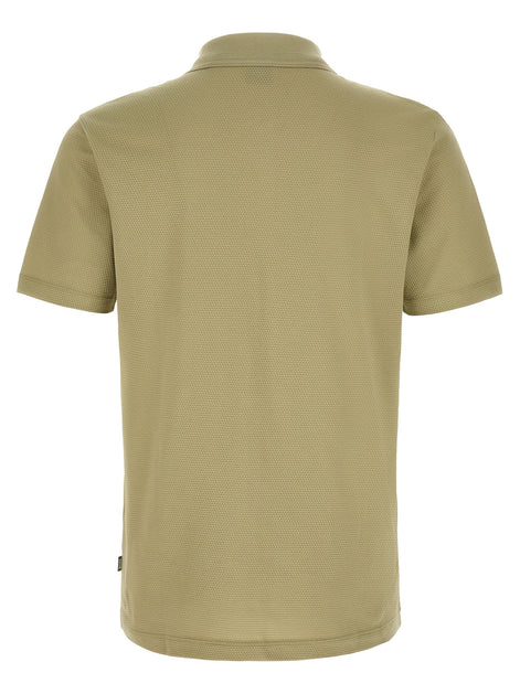 Hugo Boss Beige Cotton Polo Shirt