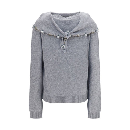 Prada Gray Cashmere Sweatshirt