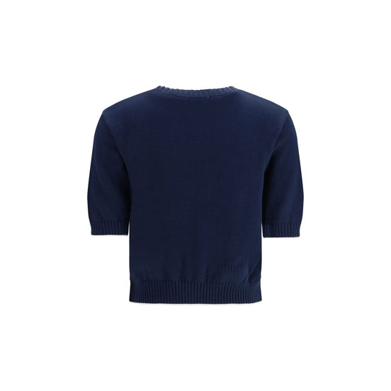 Max Mara Blue Cotton Sweatshirt