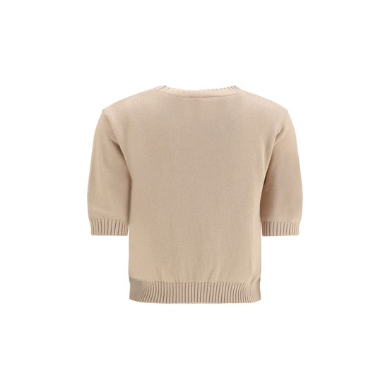 Max Mara Beige Cotton Sweatshirt