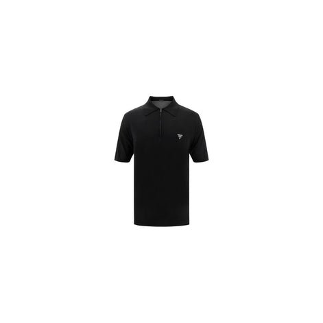 Prada Black Wool Oves Aries Polo Shirt