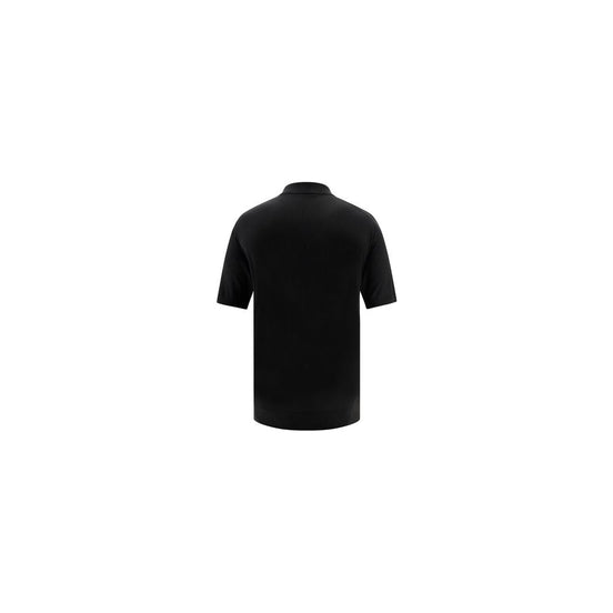 Prada Black Wool Oves Aries Polo Shirt