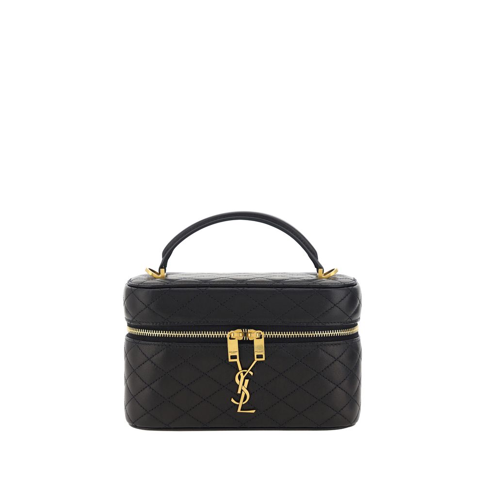 Saint Laurent Vanity Gaby Black Lamb Shoulder Bag