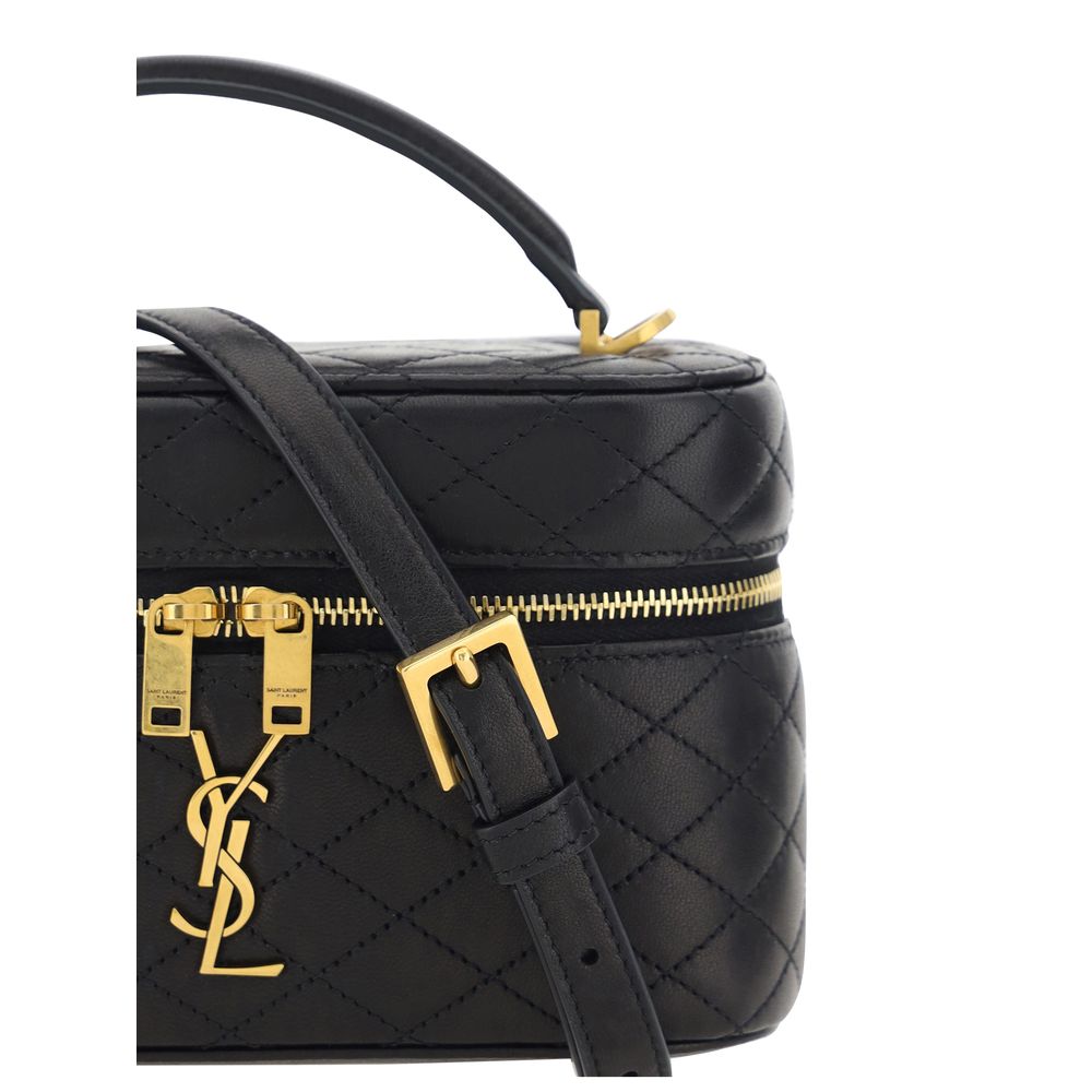 Saint Laurent Vanity Gaby Black Lamb Shoulder Bag