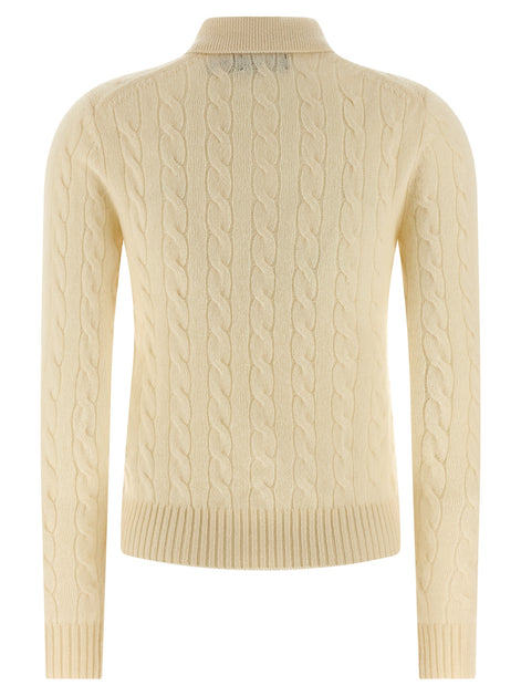Polo Ralph Lauren White Wool Polo Shirt