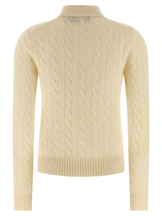 Polo Ralph Lauren White Wool Polo Shirt