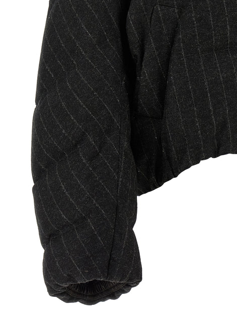 Brunello Cucinelli Gray Virgin Wool Full-Length Jacket