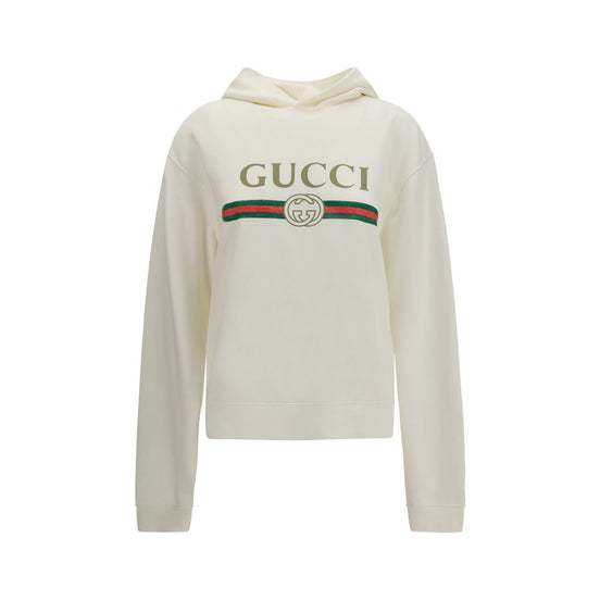 Gucci White Cotton Sweatshirt