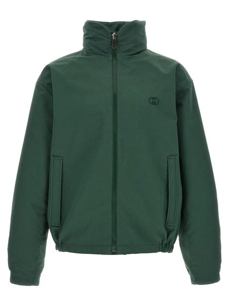 Gucci Bicolor Cotton Shell Jacket