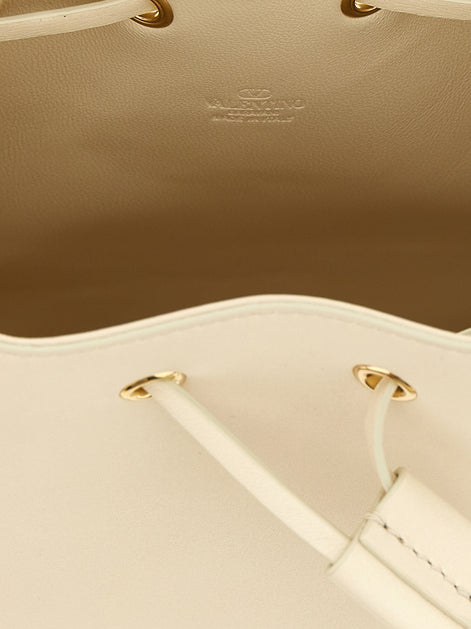 Valentino Garavani White Lamb Leather Crossbody Bag