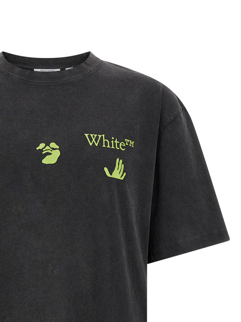 Off-White Black Cotton T-Shirt